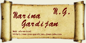 Marina Gardijan vizit kartica